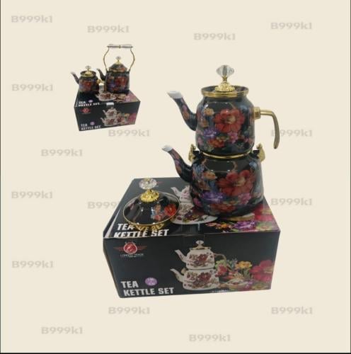 طقم ابريق غضار ورد 2 حبه