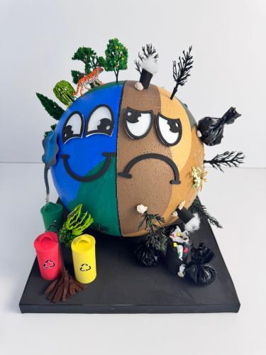 مجسم البيئة النظيفة والملوثة