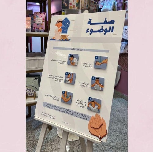 لوحة صفة الوضوء