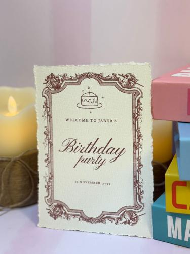 Cotton paper card