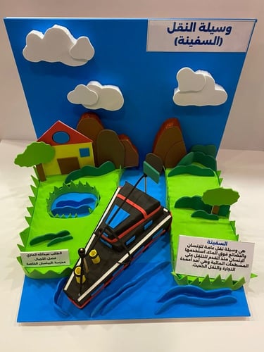 مجسم وسائل النقل ( السفينة )