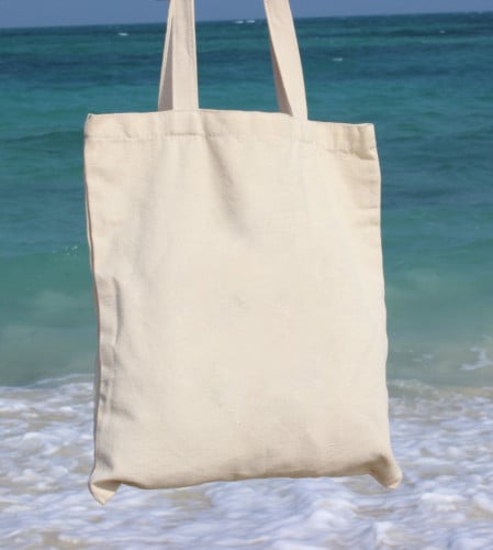 حقيبة قماشية (توت باق) بدون طباعه