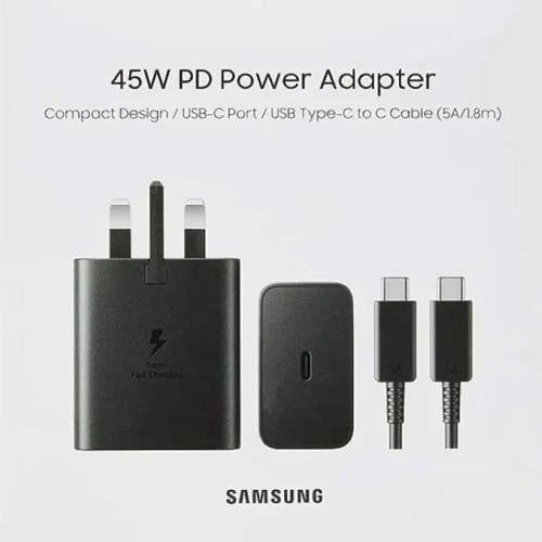 سامسونج شاحن بقوة 45 وات USB-C | مع كيبل