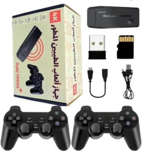 جهاز ألعاب الطيبين المطور 4K 10000 لعبه مع 2 يد تح...