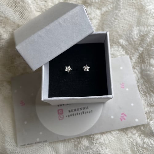 حلق طبي ستيل نجمة 16g