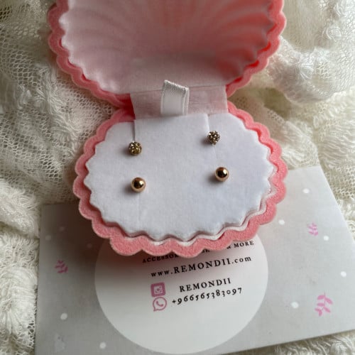 حلقين طبي ستيل كرستال 16g