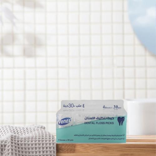 فينكس خيط للاسنان 30 حبة*4 علب