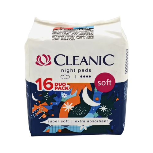 كلينك فوط نسائية ليلية 16 حبة