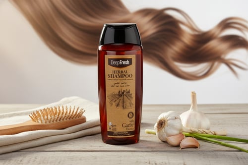 ديب فرش شامبو عشبي بخلاصة الثوم 500 مل