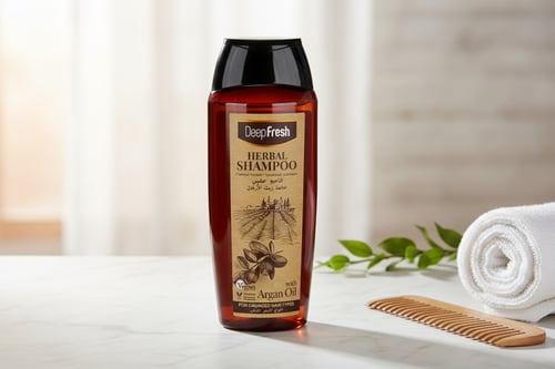 ديب فرش شامبو عشبي بخلاصة زيت الأرغان 500 مل