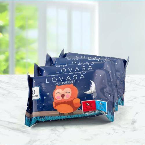 مناديل لوفازا المصغرة (برائحة الخوخ الوردي الخفيفة...