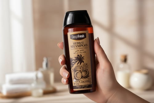 ديب فرش شامبو عشبي بخلاصة زيت جوز الهند 500 مل