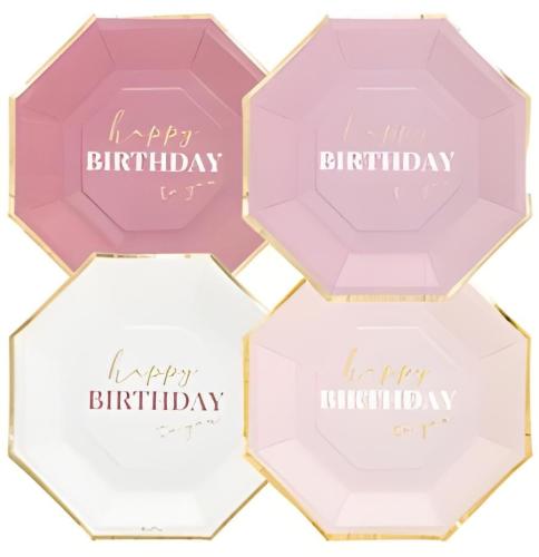 صحون أعياد الميلاد ملونة مقاس 18 سم/ 250 صحن في 25...