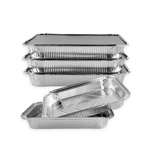 وعاء المنيوم مربع بالغطاء رقم 1520 / كرتون 30 حبة...