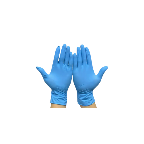 قفاز طبي فينيل لون ازرق بدون بودر مقاس M-L-XL