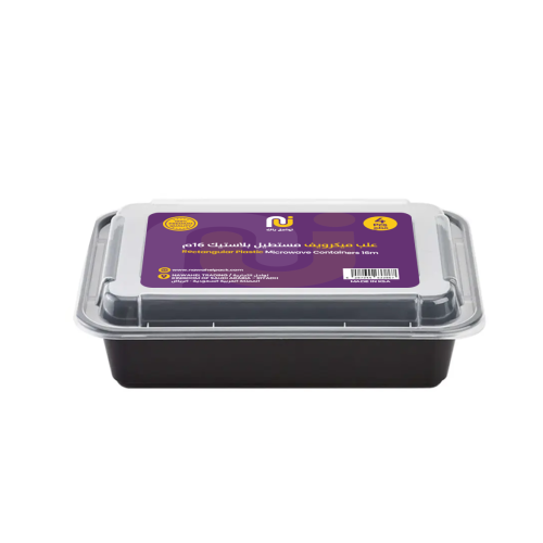 علب ميكرويف مستطيل بلاستيك 16م / كرتون 80 حبة في 2...