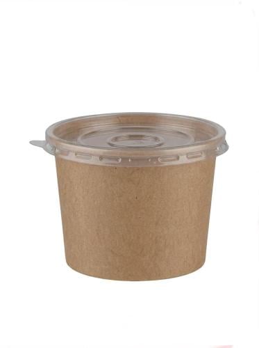 علب شوربة كرافت 14 Oz بغطاء شفاف لون بني 1000 حبة