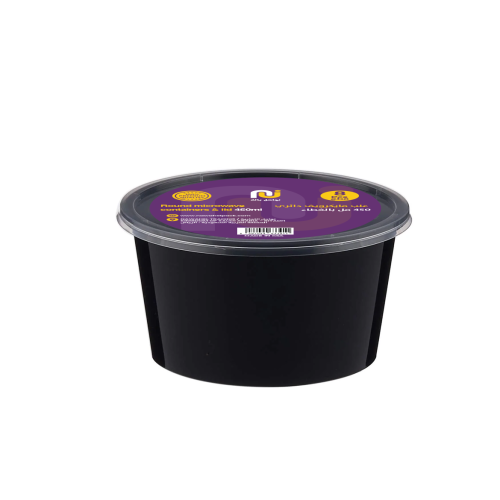 علب مايكرويف دائري 450 مل بالغطاء / كرتون 160 حبة...