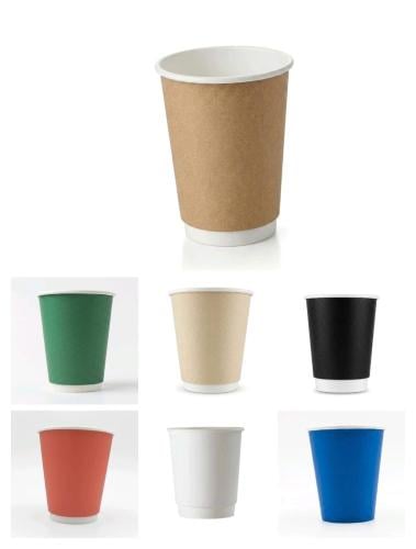 أكواب ورقية 12 Oz دبل بدون غطاء 500 حبة