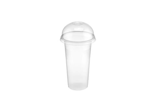 كوب بلاستك 16 Oz بغطاء مقبب للعصير 1000 حبة