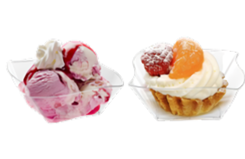 صحن ايس كريم زجاج 148 مل 8 حبة/ 25 ربطة