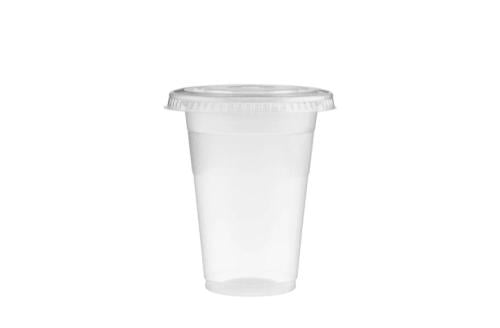 كوب بلاستك 14 Oz بغطاء مقبب للعصير 1000 حبة