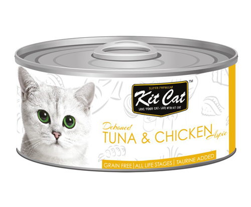 معلبات كت كات التونا والدجاج 80 غ