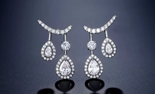 حلق فضة عيار 925