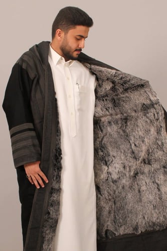 كشميري فرو ارنب طبيعي