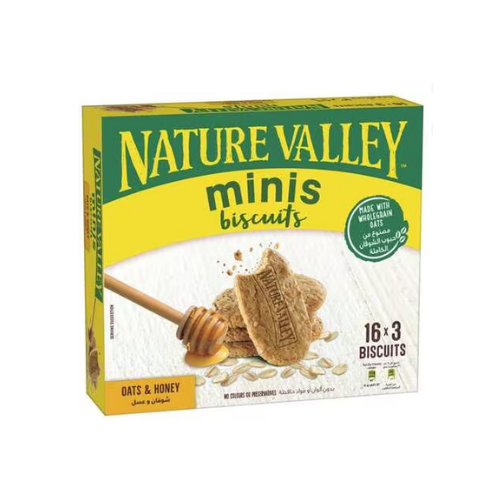 بسكوت شوفان بالعسل مينيز ناتشور فالي 16*3