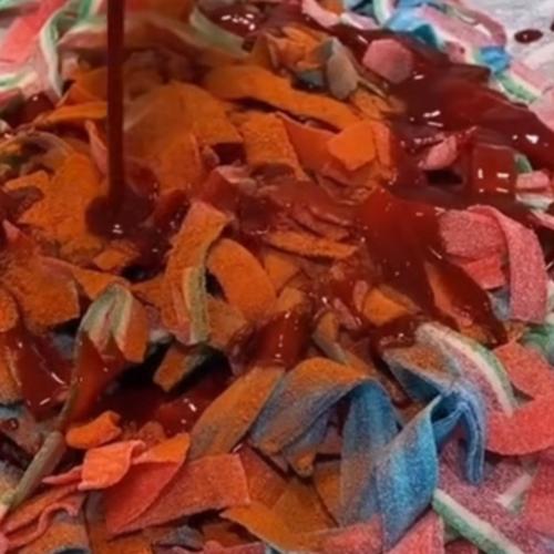 خلطة اللغوصة مكس جيلي حامض بصوص تشاموي وبودرة تاهي...