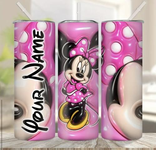 كوب بمصاص ثلاثي الابعاد من ديزني ميني ماوس 590 مل