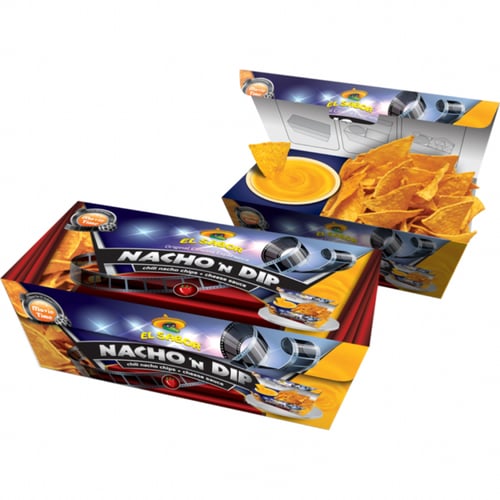 علبة ناتشوز مع صوص الجبنة الحارة منتج مستورد بلجيك...