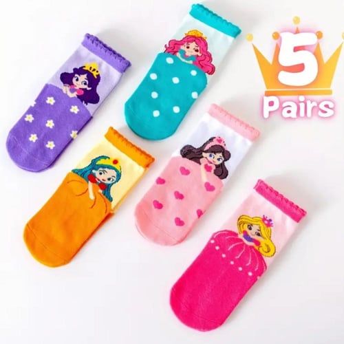 جوارب الاميرات فري سايز 5 ازواج