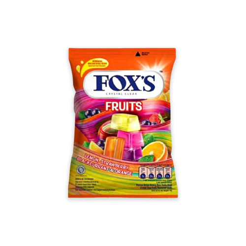حلاوة فوكس كريستال بالفواكه مستورد 90 جم