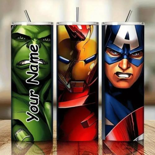 كوب بمصاص ثلاثي الابعاد من ديزني مارفل 590 مل