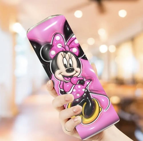 كوب بمصاص ثلاثي الابعاد من ديزني ميني ماوس 590 مل