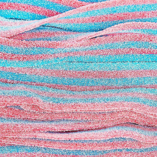 حلاوة شرايط جيلي توت وفراولة بالسكر مستورد اسباني...