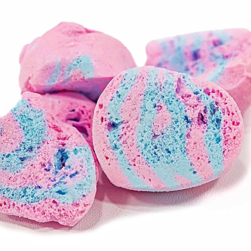 حلاوة قطن كاندي غزل البنات مجفف بالتبريد مقرمش