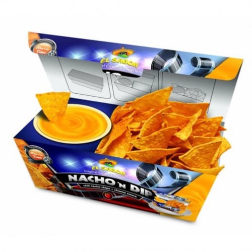 علبة ناتشوز مع صوص الجبنة الحارة منتج مستورد بلجيك...