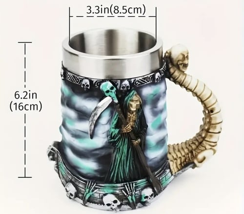 كوب جمجمة دث حصري 450 مل