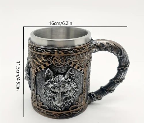 كوب راس الذئب حصري 450 مل