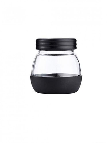 طاحونة يدوية مع و وعاء زجاجي للبُن