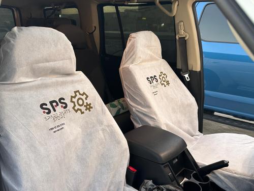تلبيسة مقاعد مع شعار SPS