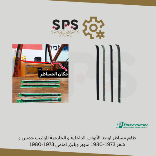 طقم مساطر نوافذ الأبواب الداخلية و الخارجية للونيت...