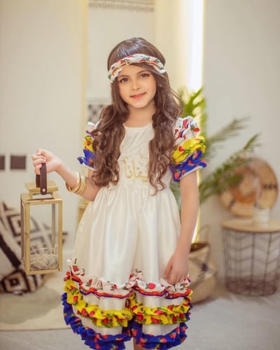 فستان بطبقات الشالكي