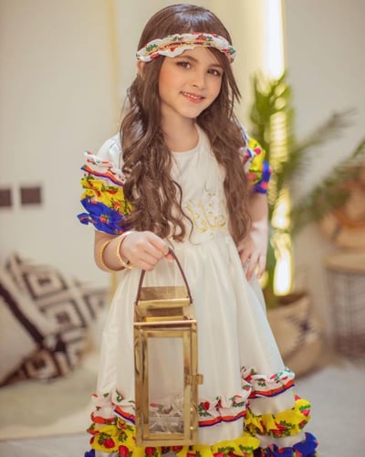 فستان بطبقات الشالكي