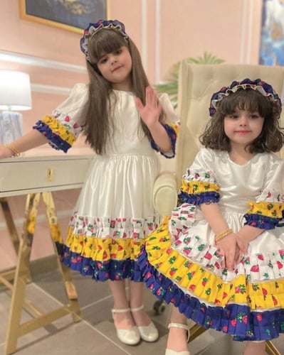 فستان بطبقات الشالكي