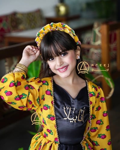 فستان رمضاني بناتي بالاسم