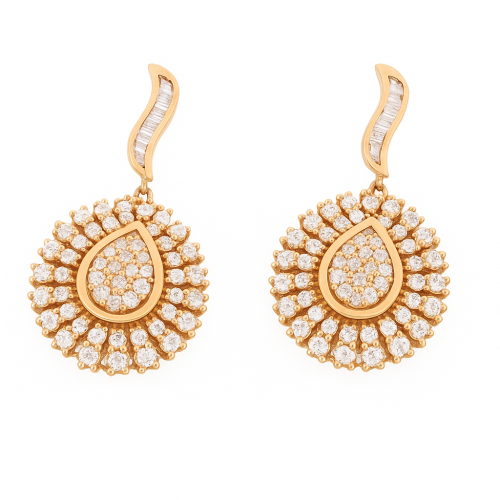 حلق ذهب عيار 18